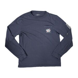 Vineyard Vines Kids M Statue of Liberty Fireworks Pocket T-Shirt Tee